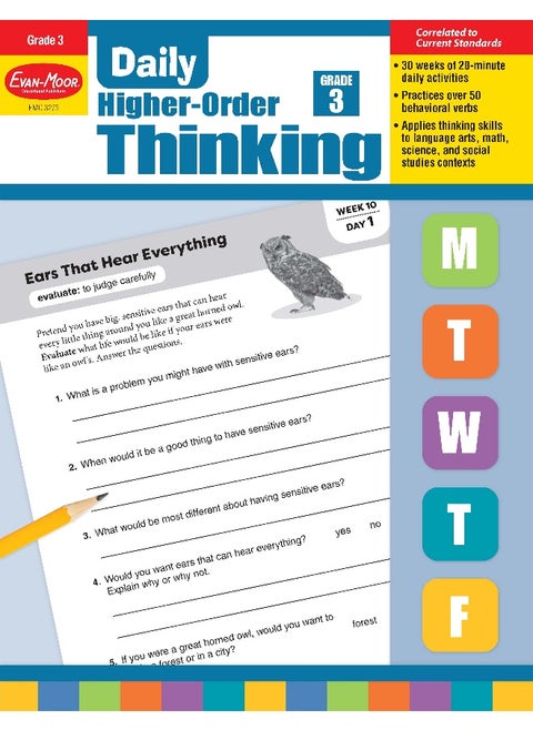 Daily Higher-Order Thinking, Grade 3 Teacher Edition