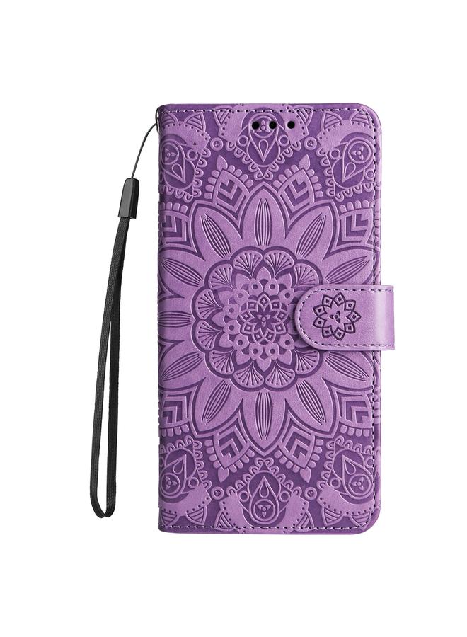 Zaboon Case For Huawei nova Y90 / Enjoy 50 Pro Embossed Sunflower Leather Phone Case - Image 2