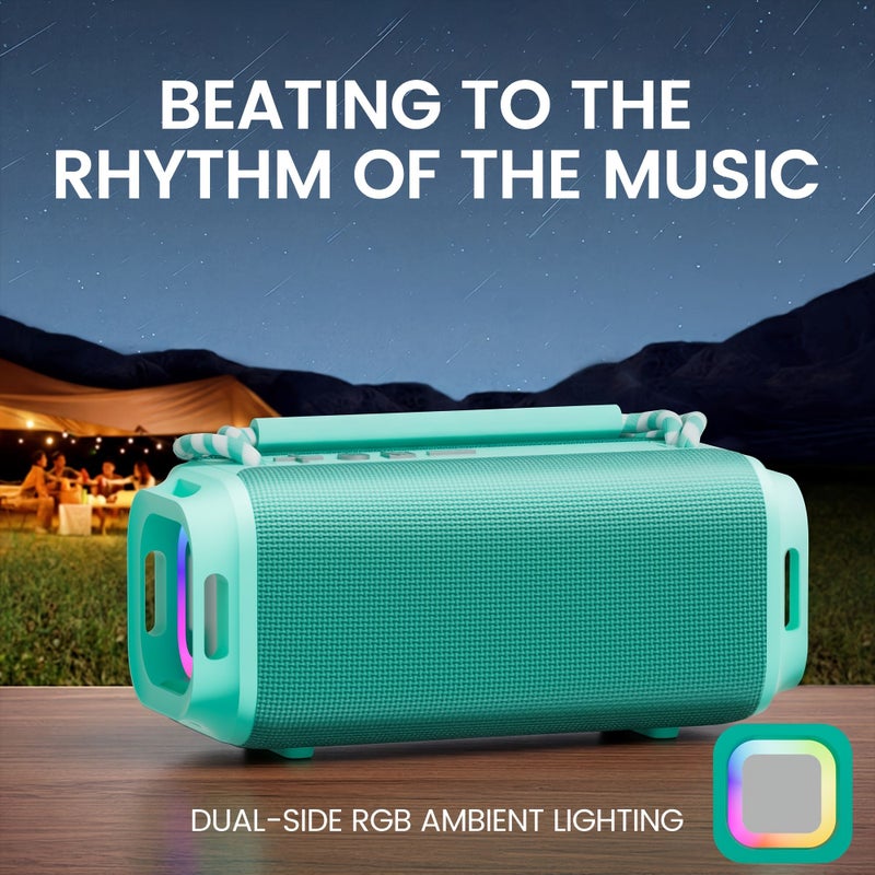 Black Portable Wireless RGB Speaker HD Sound Outdoor Bluetooth - Image 4