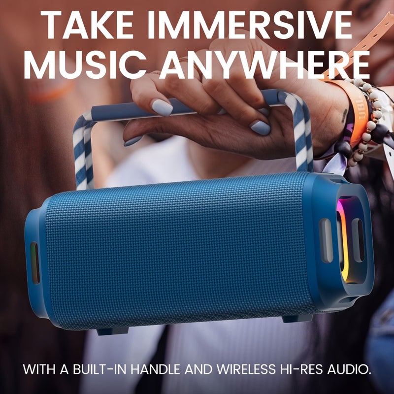 Black Portable Wireless RGB Speaker HD Sound Outdoor Bluetooth - Image 3