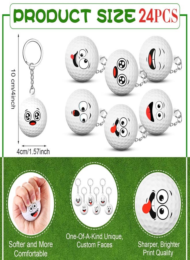 Arrowbash 30 قطعة من هدايا حفلات الجولف، لوازم حفلات رياضية للأولاد والبنات، كرات صغيرة مضحكة لتخفيف التوتر، كرات تخفيف لطيفة لمحبي الجولف، جوائز الفريق، هدايا رياضية لتخفيف القلق - Image 2