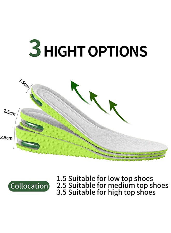 سويت لايف زوج واحد من النعال الداخلية غير المرئية لزيادة الارتفاع، نعل داخلي من إسفنج الذاكرة بارتفاع 1.5 سم، وسادات قدم لرفع الكعب للرجال والنساء، نعل رياضي قابل للتهوية لامتصاص الصدمات، يوفر امتصاصًا رائعًا للصدمات وتبطينًا لتخفيف آلام القدمين. - Image 5