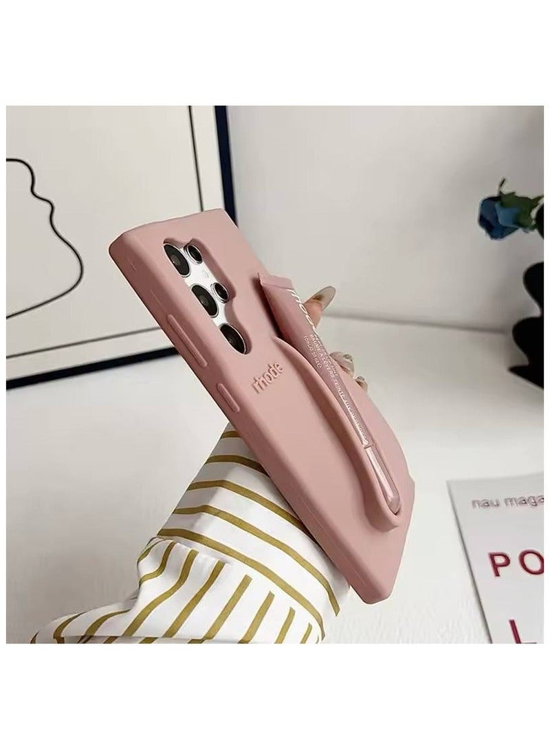rhode Lip Gloss Phone Case with Lip Tint, For Samsung Galaxy S24 Ultra Case Liquid Silicone Camera Protection Lipstick Lip Glaze Phone Case for Samsung Galaxy S24 Ultra (Ribbon) - Image 2