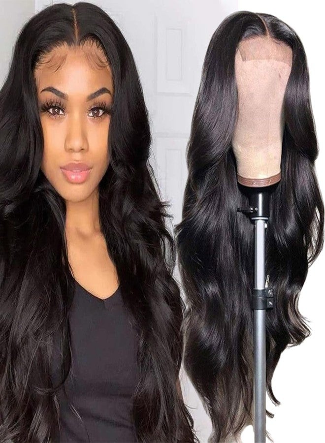 RED-SHYN 26 Inch Body Wave Lace Front Wigs Human Hair Pre Plucked 13x4 HD Closure for Black Women Glueless High-temperature Wire - Image 1