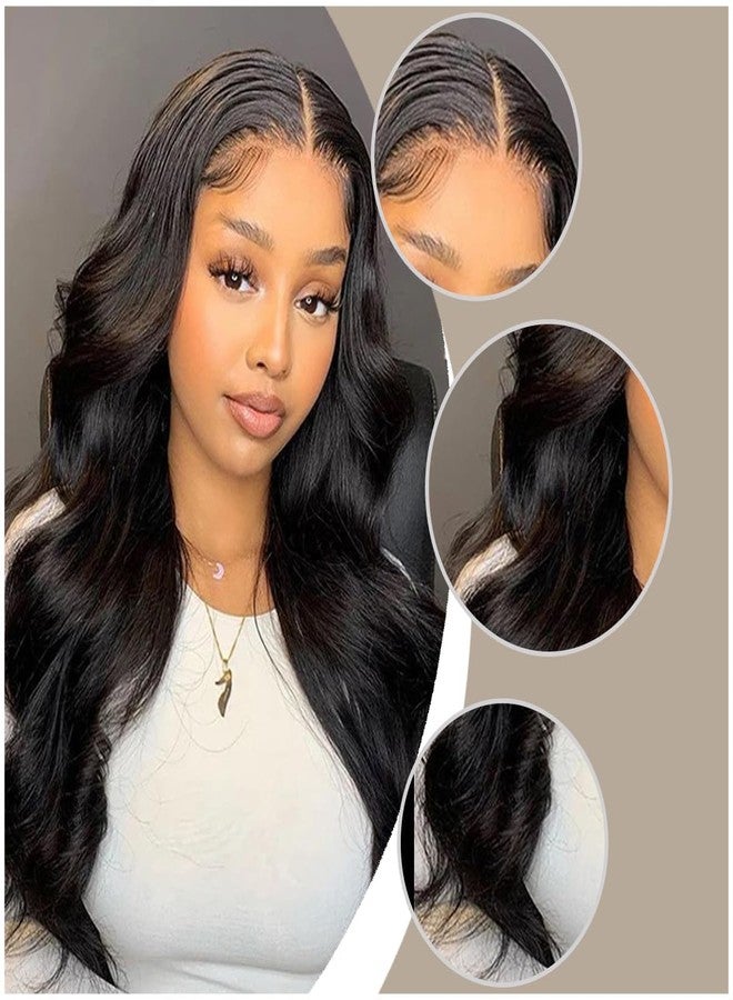 RED-SHYN 26 Inch Body Wave Lace Front Wigs Human Hair Pre Plucked 13x4 HD Closure for Black Women Glueless High-temperature Wire - Image 2