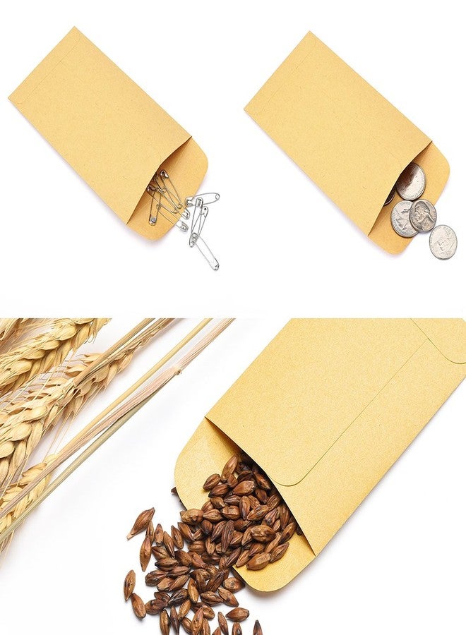 ACSTEP مغلفات ACSTEP رقم 1 للعملات المعدنية الصغيرة 2-1/4 × 3-1/2، مغلفات مفاتيح صغيرة من ورق كرافت مع غطاء لاصق باللون البني، مغلفات لأكياس البذور، مغلفات للبقشيش النقدي 500 قطعة - Image 5