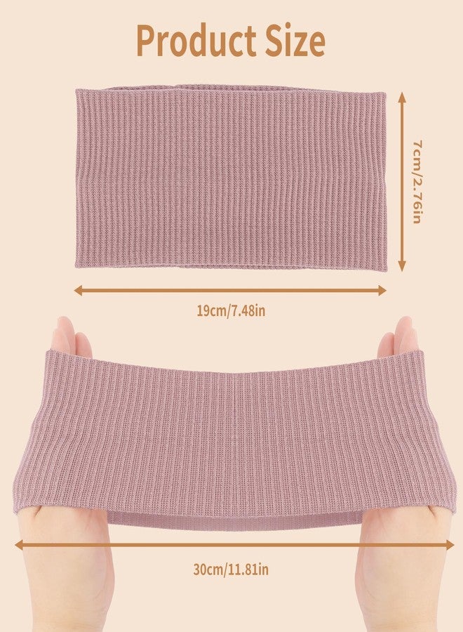 Exacoo 8 Packs Knitted Thick Headbands for Women Fashion Wide Hairbands Non Slip Boho Head Bands Workout Outdoor Yoga Sports Hair band Hair Accessories - Image 2
