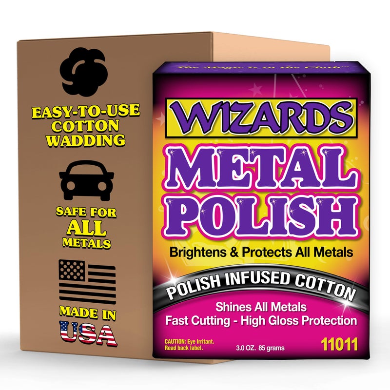 Wizards Metal Polish_Silver, Brass, Stainless & Aluminum Car Care 3oz-wt_11011 - Image 1