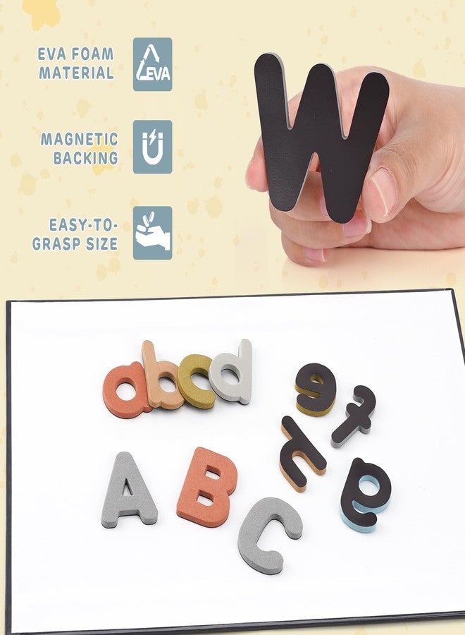 Joyreal Magnetic Alphabet Letters with Magnet Board, Neutral Magnetic Letters for Fridge & Classroom, Foam ABC Magnets for Toddlers Learning, Preschool Educational Toys Gift - Image 4