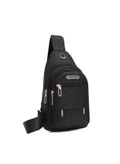 Generic Multi-Function Oxford Chest Bag for Men Black 