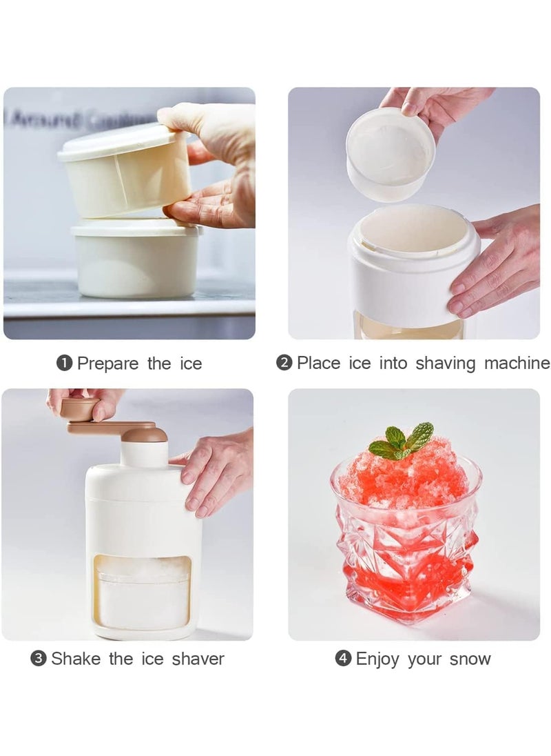 KRUPAVI - KRUPAVI Ice Gola Maker Machine Manual Ice Crusher Snow Grinder for Home Portable Ice Shaver Ice Gola Slush Maker Machine with Sharp Blades Multi - Image 1