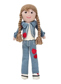 Happy Threads Handmade Crocheted Delightful Helen Doll (15 inches) – Multicolour | Crochet Toys | Child Safe | for Babies 6 Months & Above | Dolls for Boys/Girls| For Birthday Gift | Decorative Items for Room  - Image 1