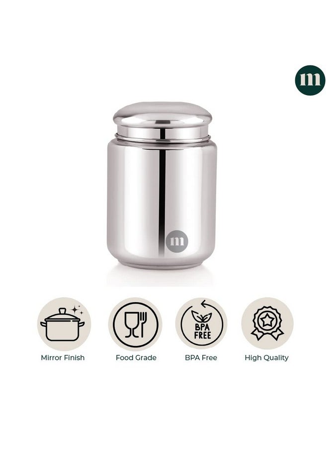 MARU MARU Stainless Steel Canister | Steel Storage Containers For Kitchen | Multipurpose Dabba | Airtight Storage Box | Kitchen Organisations Jars With Capacity- 1000Ml Set Of 2 Pcs, Blue-Violet  - Image 3