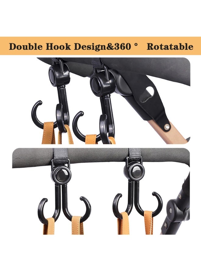 CMGTYYD 4PCS Stroller Hook Clip,Stroller Hook,Stroller Bag Clip,Stroller Accessories For Prams,Wheelchairs,Bicycles,Shopping Carts,Baby Pushchairs - Image 4