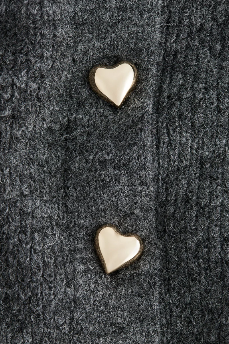 اتش اند ام كارديغان محبوك من نسيج مرن