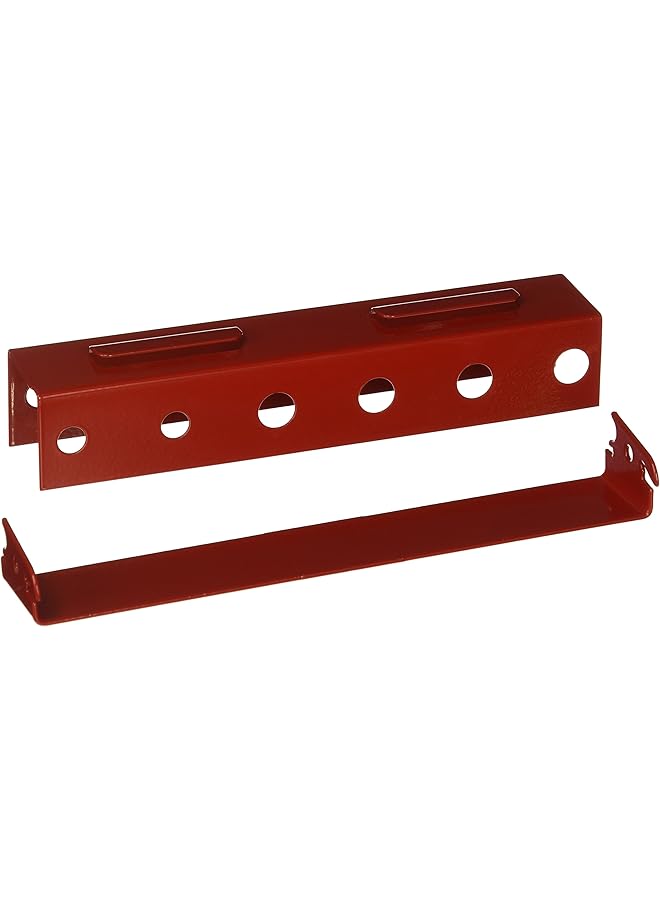 promass Pegboard Screwdriver Holder Bracket Slotted Metal Accessory and Tool Board – Red - Image 1