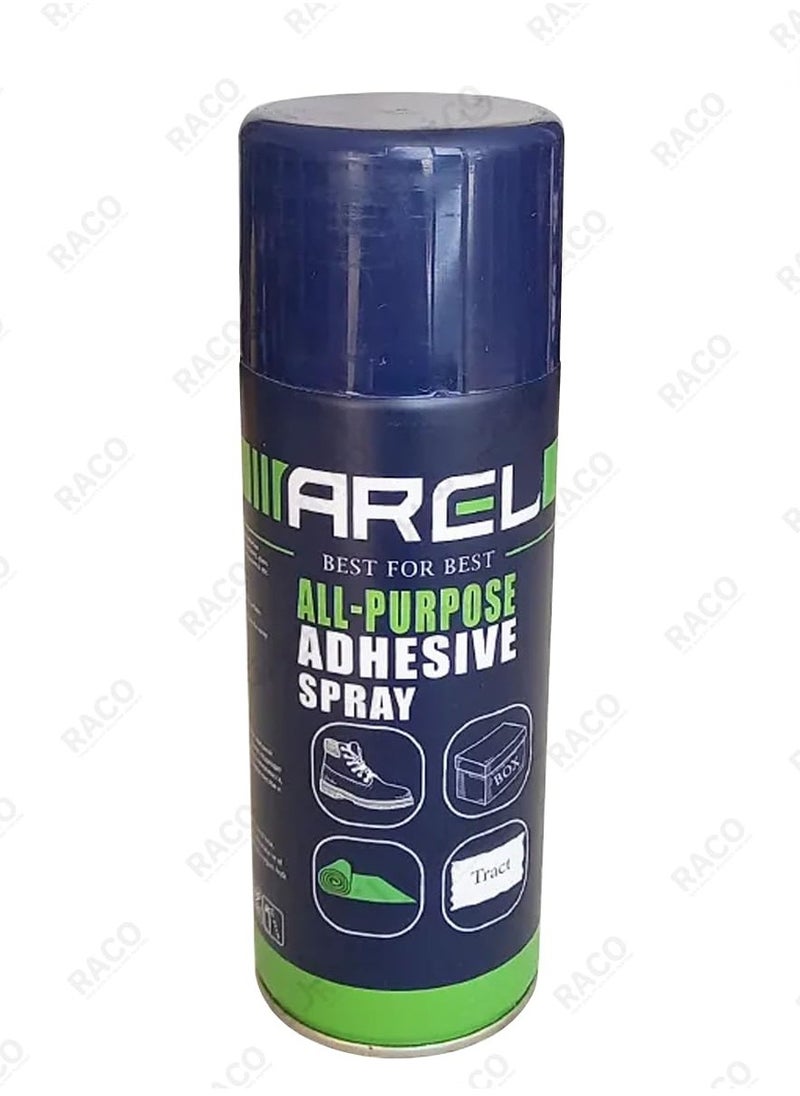 RACO RACO Arel All-Purpose Adhesive Spray, Strong Bonding for Paper, Fabric, Wood, Plastic, and More | Multipurpose, Fast-Drying, Easy Application, 450ml  - Image 2