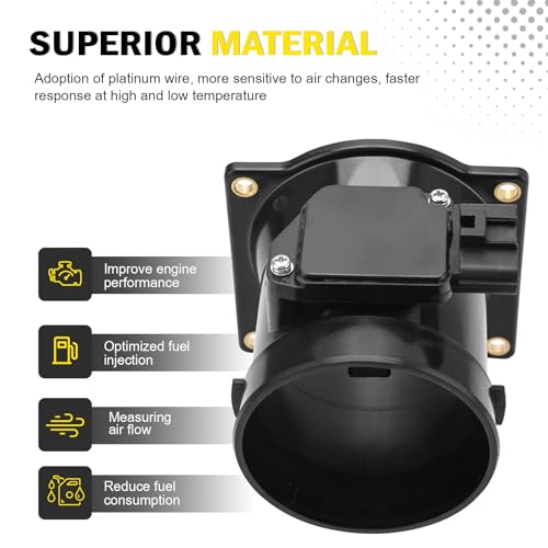 C-Tzu Mass Air Flow Meter MAF Sensor for Ford Expedition F150 F250 F350 F450 F53 F550 Lobo Taurus 1999-2004 Lincoln Blackwood Navigator 1999-2003,Replaces F81F12B579BA XL3F12B579BA AFLS174 AFH8006 - Image 3