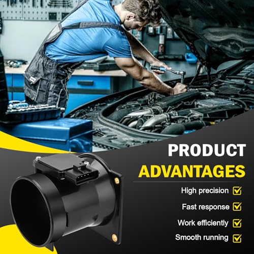 C-Tzu Mass Air Flow Meter MAF Sensor for Ford Expedition F150 F250 F350 F450 F53 F550 Lobo Taurus 1999-2004 Lincoln Blackwood Navigator 1999-2003,Replaces F81F12B579BA XL3F12B579BA AFLS174 AFH8006 - Image 2