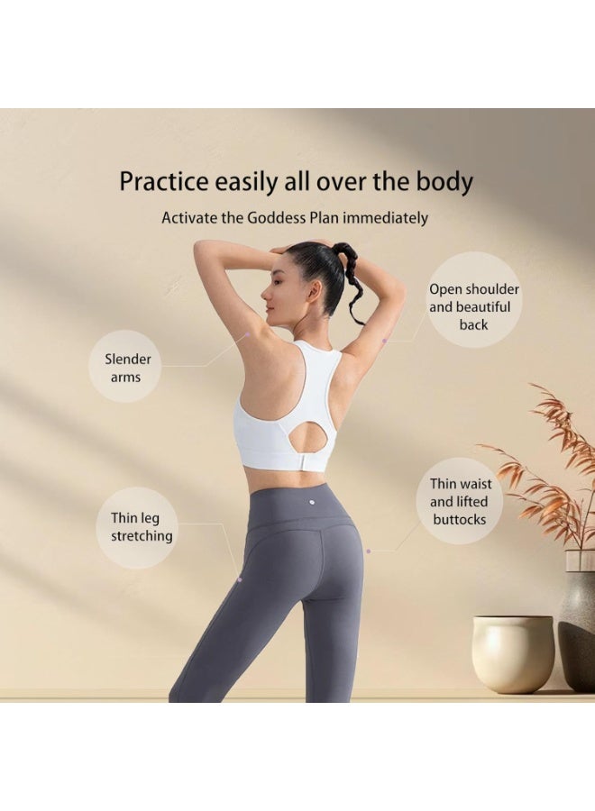 M MIAOYAN Figure 8 fitness resistance band, elastic band for exercise, arm, back training, yoga, Pilates, physical therapy, stretching exercise equipment - Image 4