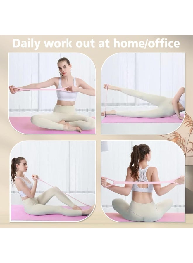 M MIAOYAN Figure 8 fitness resistance band, elastic band for exercise, arm, back training, yoga, Pilates, physical therapy, stretching exercise equipment - Image 2