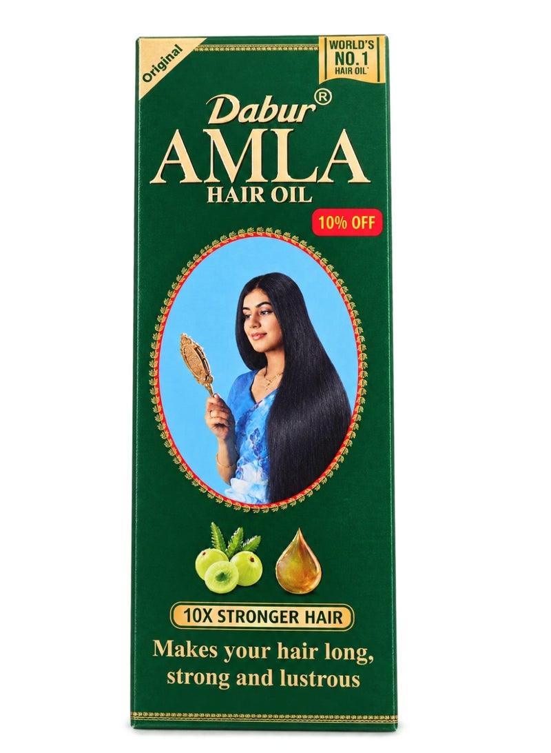 Dabur Amla Hair Oil With Pure Amla Natural Extracts - 270 Ml (Packing May Vary) - Image 1