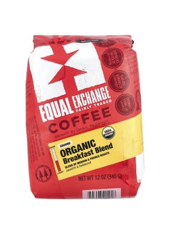 Equal Exchange Equal Exchange, Organic Coffee, Breakfast Blend, Ground, Medium & French Roasts, 12 oz (340 g)  - Image 1