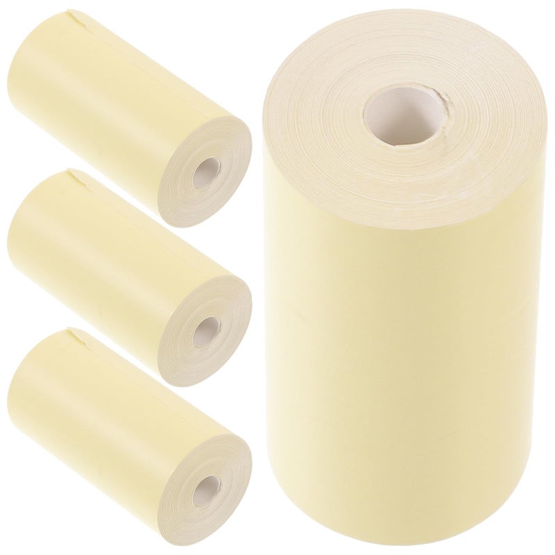 Yellow Thermal Receipt Paper Rolls 5 7X3 Inches 4 Pack For POS Register And Bank Queue Printers - Image 2