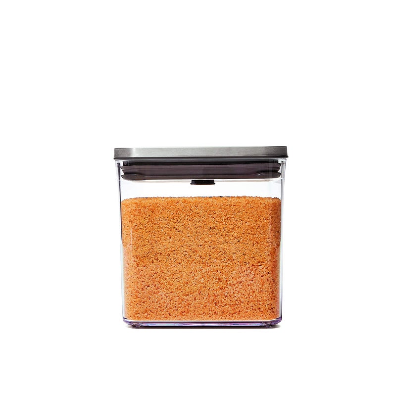 OXO OXO Steel POP Container Big Short Sqaure - 2.8 Qt for Cereal  Grains and More Grey  - Image 1