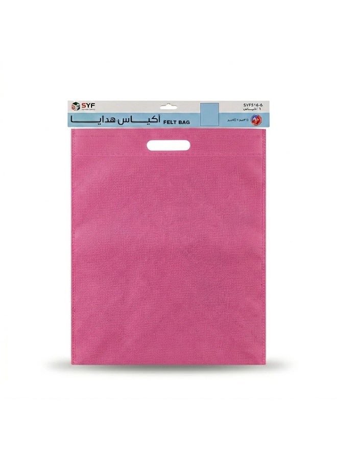Felt Bag 25*33 Cm 10P Pink