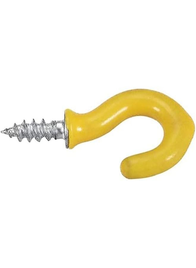 خطافات سقف صفراء مطلية بالفينيل 20 قطعة للنباتات والمطبخ والكؤوس والتركيب على الحائط - Image 5