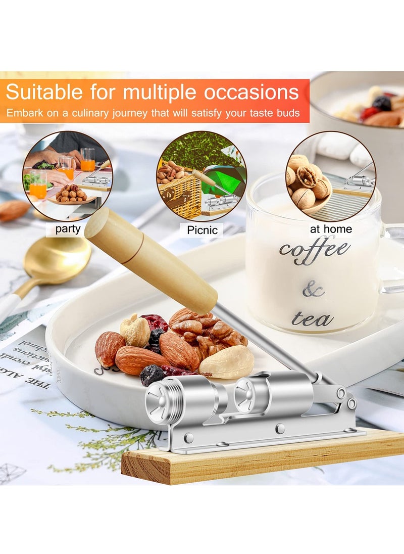 SYOSI - Nutcrackers for Nuts, Nut Crackers for Pecans, Heavy Duty Nut Cracking Tools, Adjustable Pecan Cracker Sheller, Pecan Nut Cracker Opener Tool for Walnuts Pecans Hazelnuts Almonds Brazil Nuts - Image 1