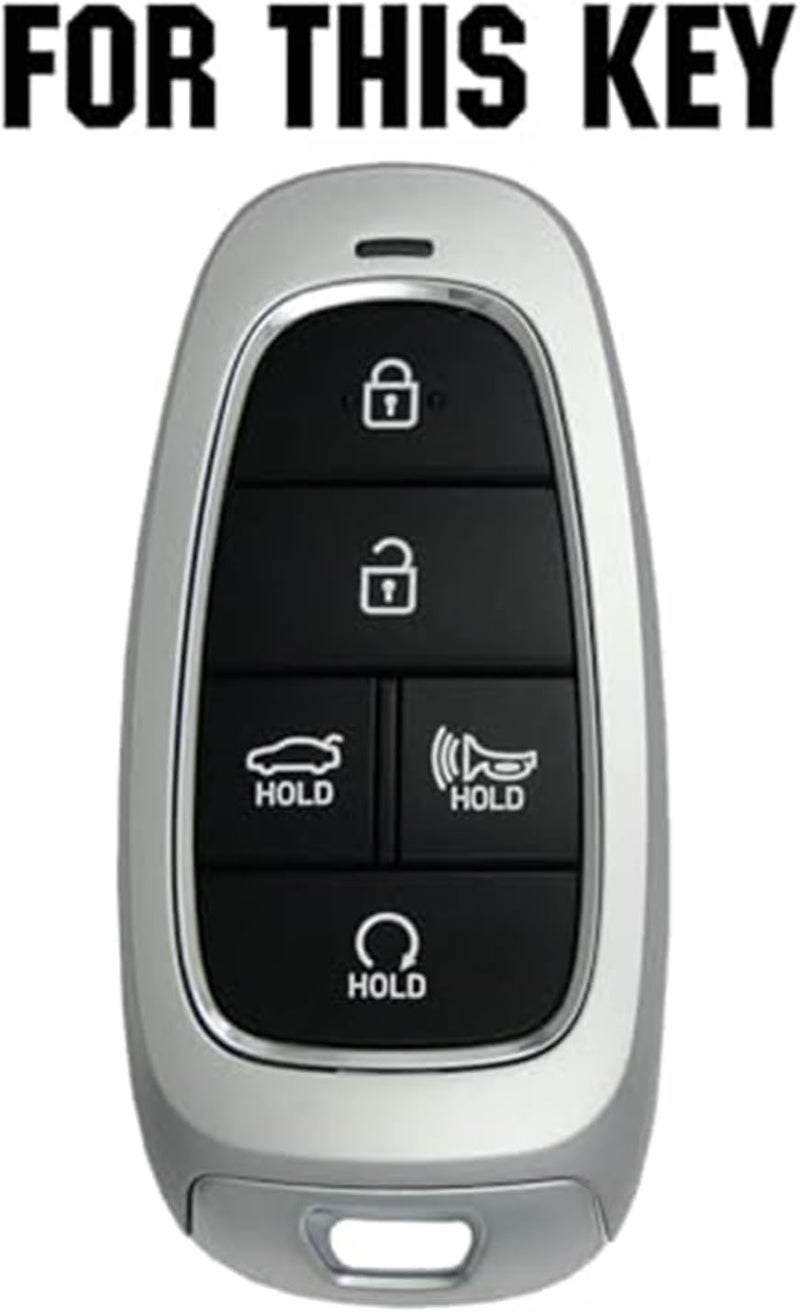 Wivplex Silicone Key Fob Cover for Hyundai Sonata - Image 3