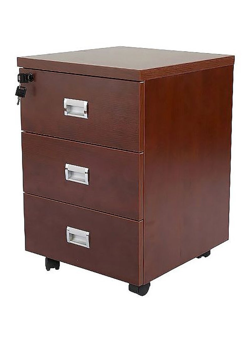 Mahmayi Stazion 3 Drawer Mobile Storage Unit Apple Cherry  - Image 1