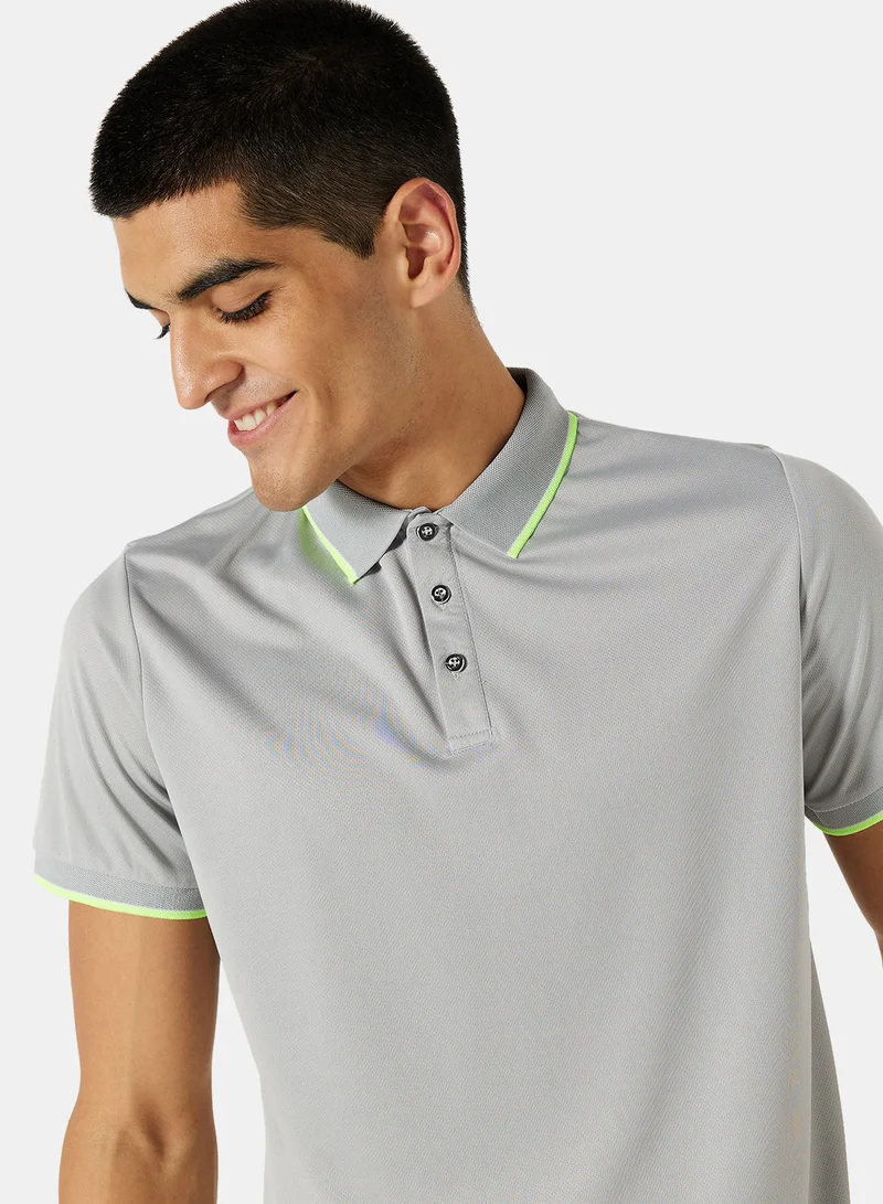 STYLISTPARK Basic Collared Piping Polo
