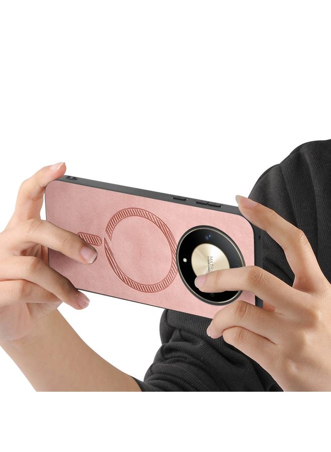 erorex Case For Honor X9b / Magic6 Lite 5G Retro Magsafe Magnetic PU Back Cover Phone Case - Image 4