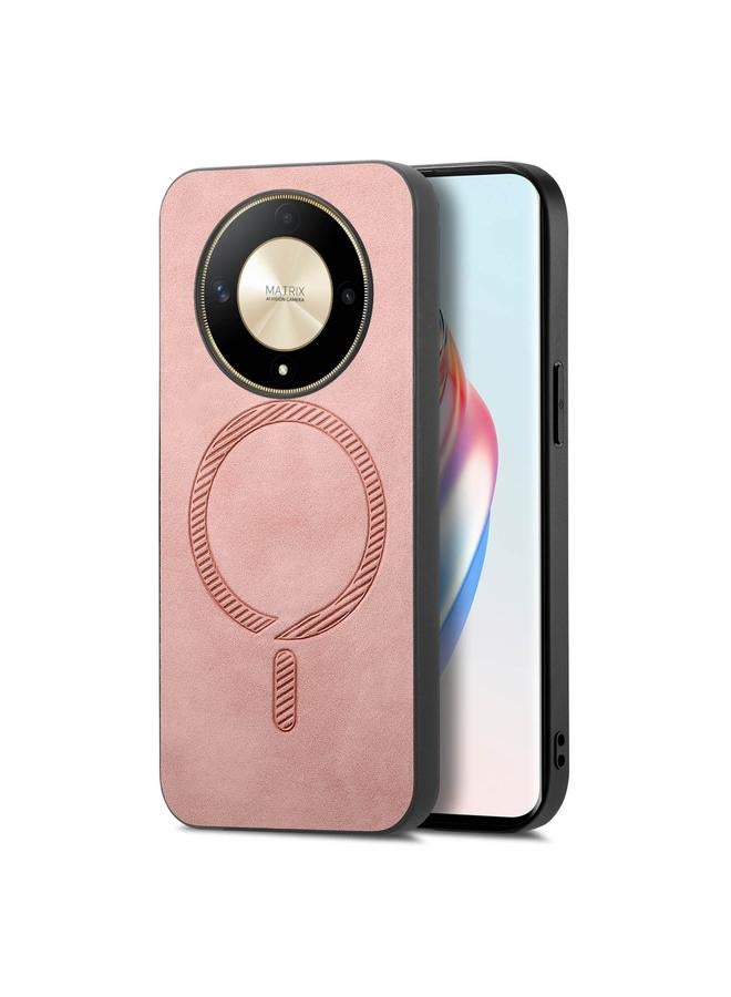 erorex Case For Honor X9b / Magic6 Lite 5G Retro Magsafe Magnetic PU Back Cover Phone Case - Image 1