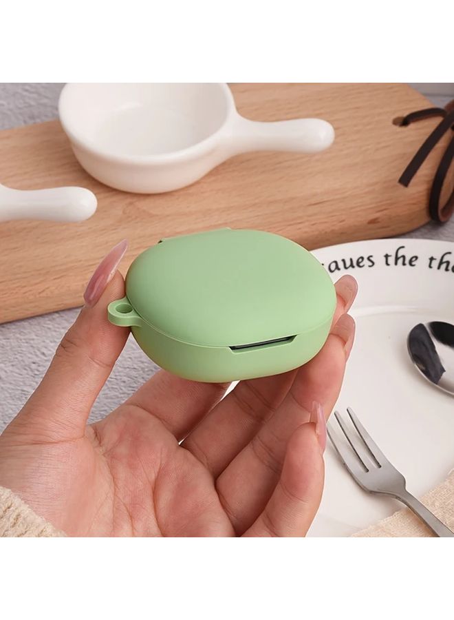 Matcha Green Earphone Case For Wireless Earbuds Comfortable Detachable Metal Clip Portable Protective Sleeve Snug Fit Lightweight Holder Secure Storage Commuters - Image 5