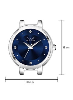 LOUIS DEVIN Stainless Steel Women's Quartz Watch Blue  - Image 4