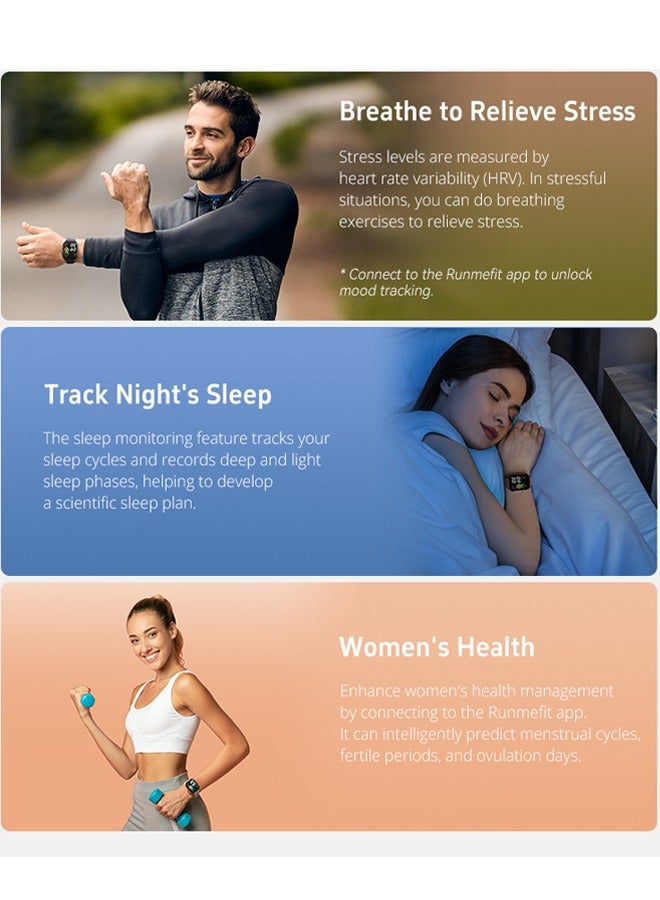 Voice Calling Smartwatch 2.03 HD Color Display Health and Fitness Tracking Smart Watch for Men Women