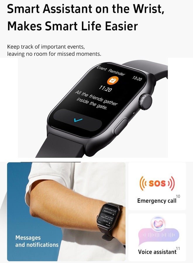 Voice Calling Smartwatch 2.03 HD Color Display Health and Fitness Tracking Smart Watch for Men Women
