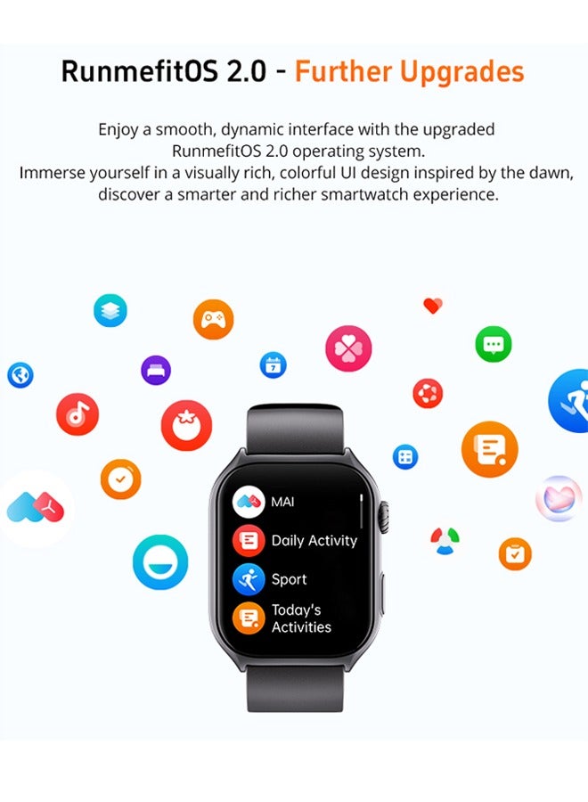 Voice Calling Smartwatch 2.03 HD Color Display Health and Fitness Tracking Smart Watch for Men Women