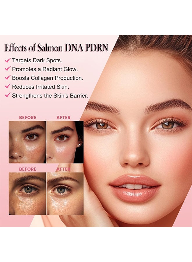 ك أو إي سي مصل اليوم الواحد الوردي pdrn ، حمض نووي السلمون ، أمبولة PDRN ، الكولاجين ، الجلوتاثيون ، حمض الهيالورونيك - إشراق البشرة ، سريع الامتصاص 10 قوارير - 1 عبوة - Image 5