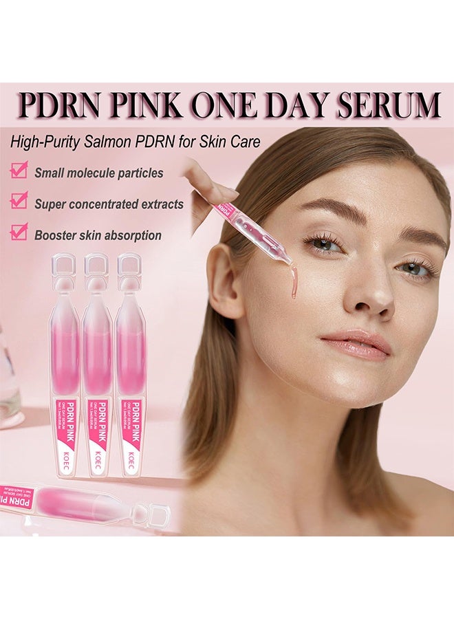 ك أو إي سي مصل اليوم الواحد الوردي pdrn ، حمض نووي السلمون ، أمبولة PDRN ، الكولاجين ، الجلوتاثيون ، حمض الهيالورونيك - إشراق البشرة ، سريع الامتصاص 10 قوارير - 1 عبوة - Image 2