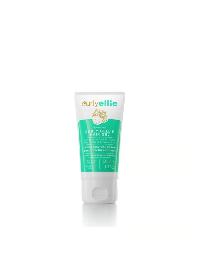 CurlyEllie Natural Hold Curly Gellie Hair Gel 50ml - Image 1
