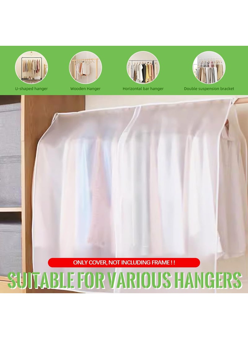 HASTHIP HASTHIP Clothes Rack Cover Garment Rack Cover Large PEVA Translucent Clothing DustproofWaterproof Cover for Suits Coats Sweaters Shirts Not Including Frame  - Image 4