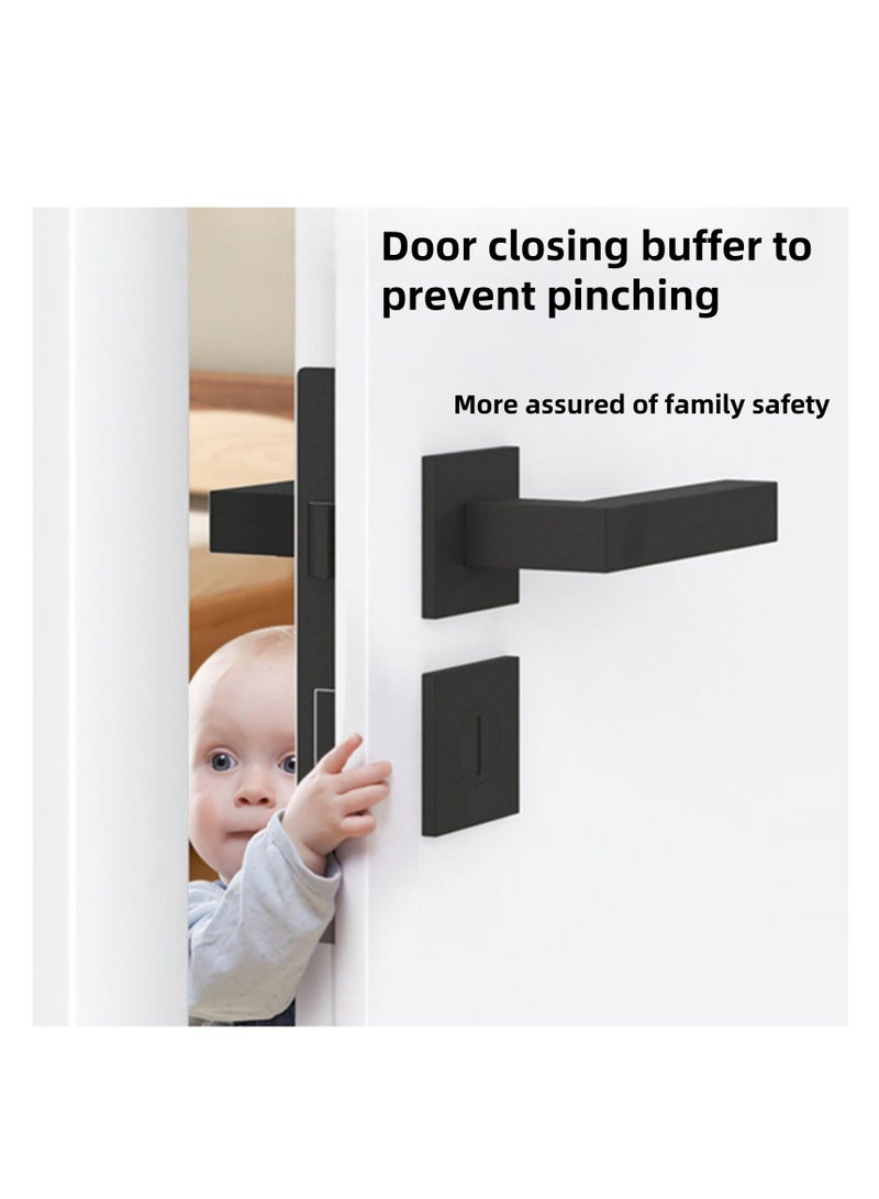 NOVOLAN Automatic Door Closers, Quiet & Easy-to-Install Door Closure Solution, Adjustable Buffering Mechanism, Ideal for Doors Weighing 45-65KG, Prevents Finger Pinching, Aluminum Alloy Construction - Image 4