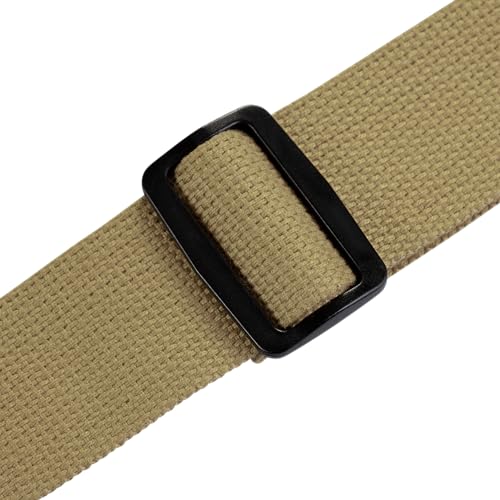 Levy's Leathers Signature Cotton Series 2" Guitar Strap with Tri-Glide Adjustment; Tan (MSSC8-TAN) - Image 2