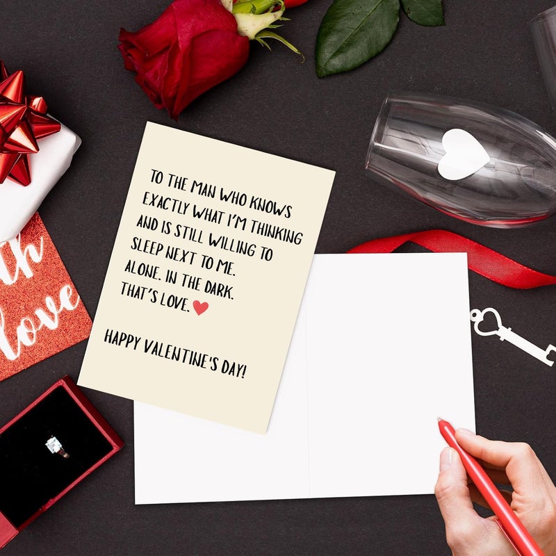 Bhiosng Funny Valentine's Day Card for Him Men, Hilarious Valentines Day Card for Husband Boyfriend Fiance Partner, Humorous Valentines Day Gift from Wife Girlfriend Fiancee - Image 3