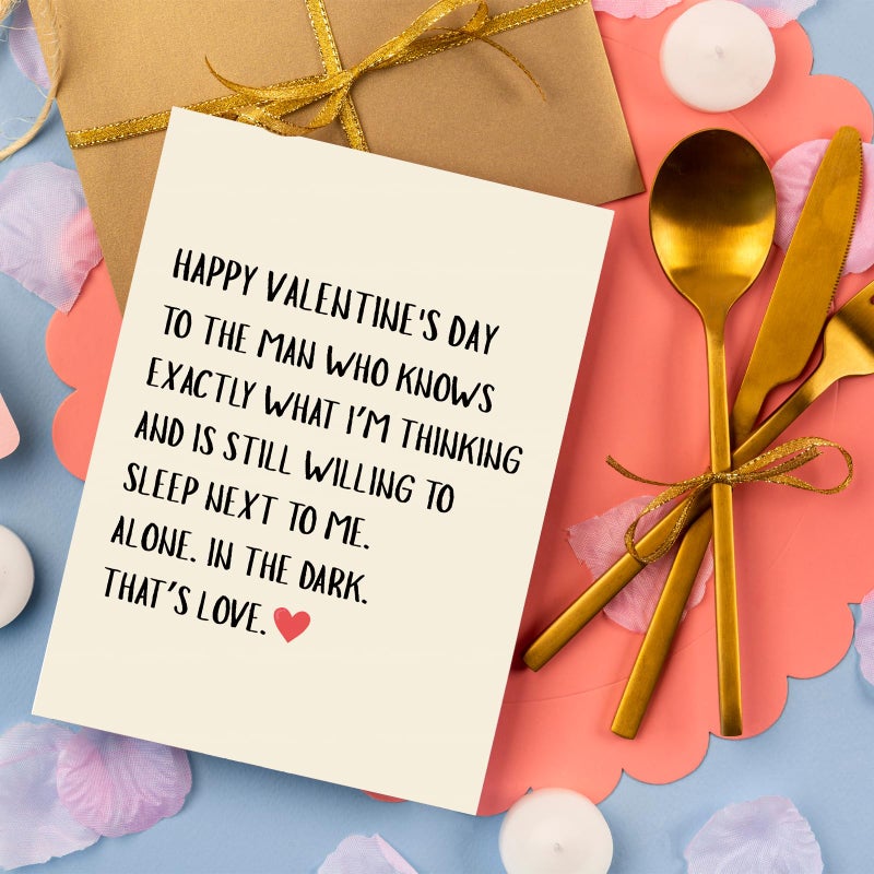 Bhiosng Funny Valentine's Day Card for Him Men, Hilarious Valentines Day Card for Husband Boyfriend Fiance Partner, Humorous Valentines Day Gift from Wife Girlfriend Fiancee - Image 4
